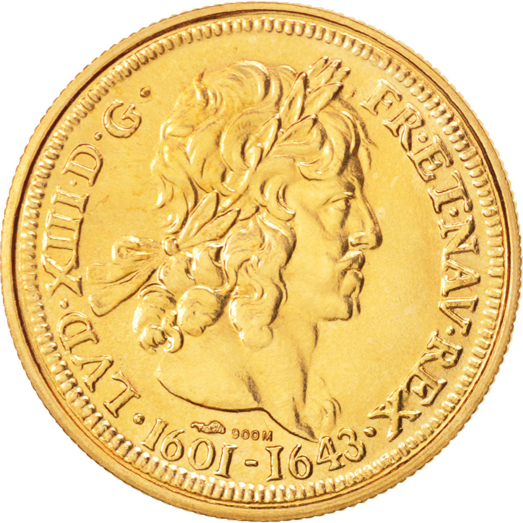 France, Medal, Les rois de France, Louis XIII, Louis XIII, History, 1992