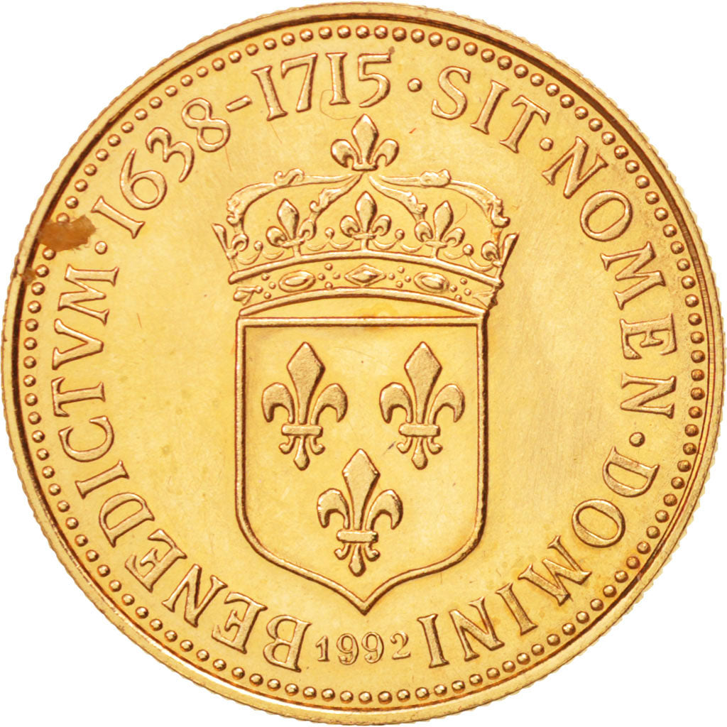France, Medal, Les rois de France, Louis XIV, Louis XIV, History, 1992