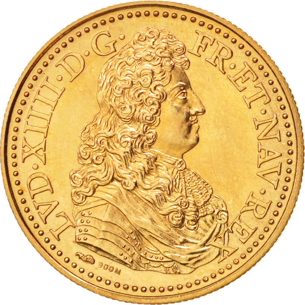 France, Medal, Les rois de France, Louis XIV, Louis XIV, History, 1992
