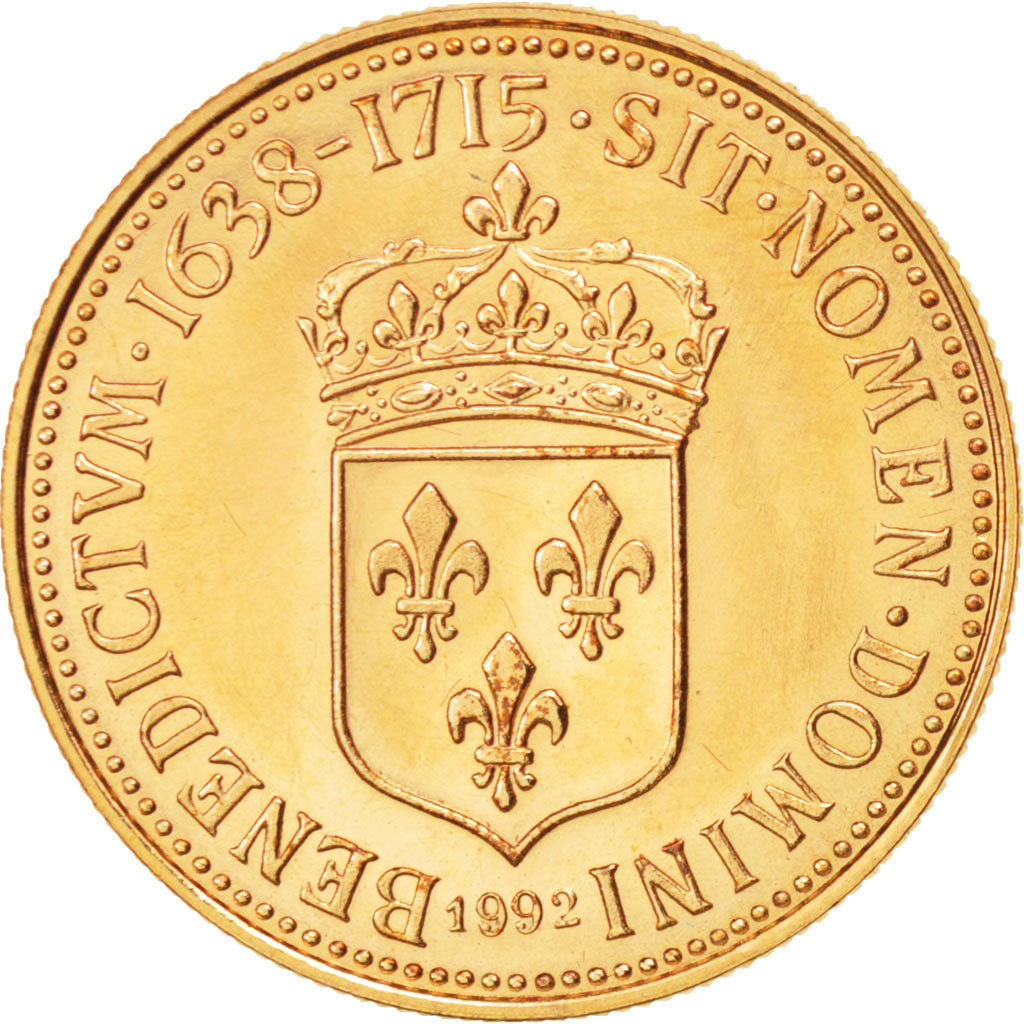 France, Medal, Les rois de France, Louis XIV, Louis XIV, History, 1992