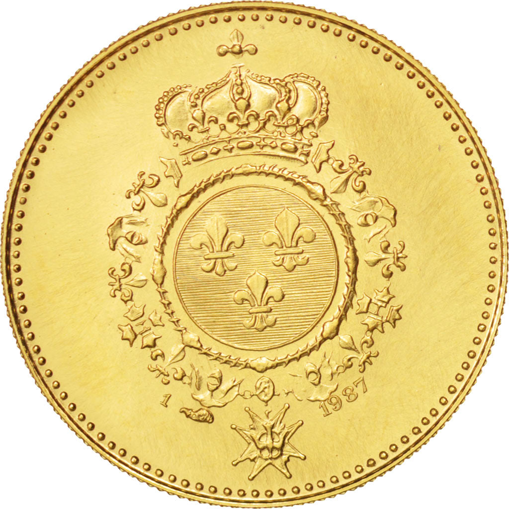 France, Medal, Les rois de France, henri IV, Henry IV, History, MS(65-70), Gold