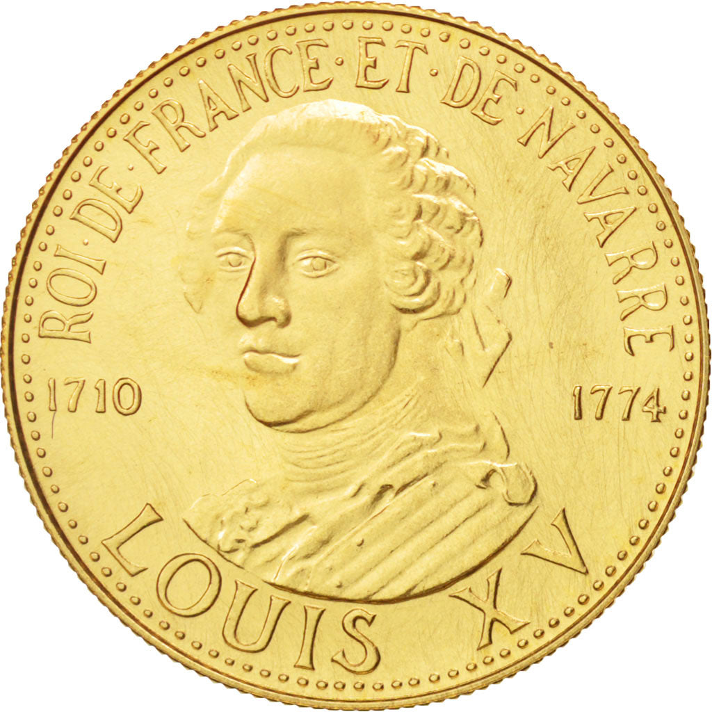 France, Medal, Roi de France, Louis XV, Louis XV, History, FDC, Or