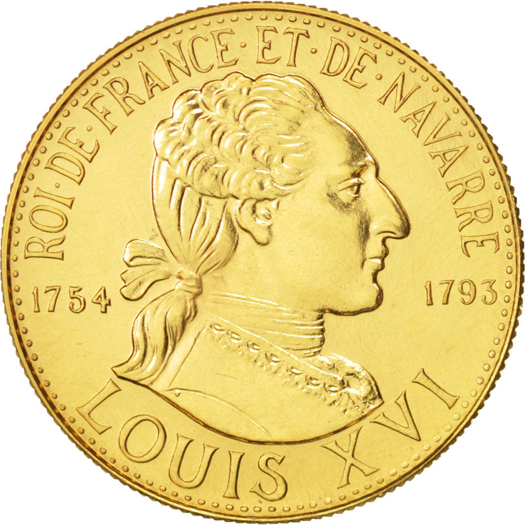 France, Medal, Les rois de France, Louis XVI, Louis XVI, History, FDC, Or