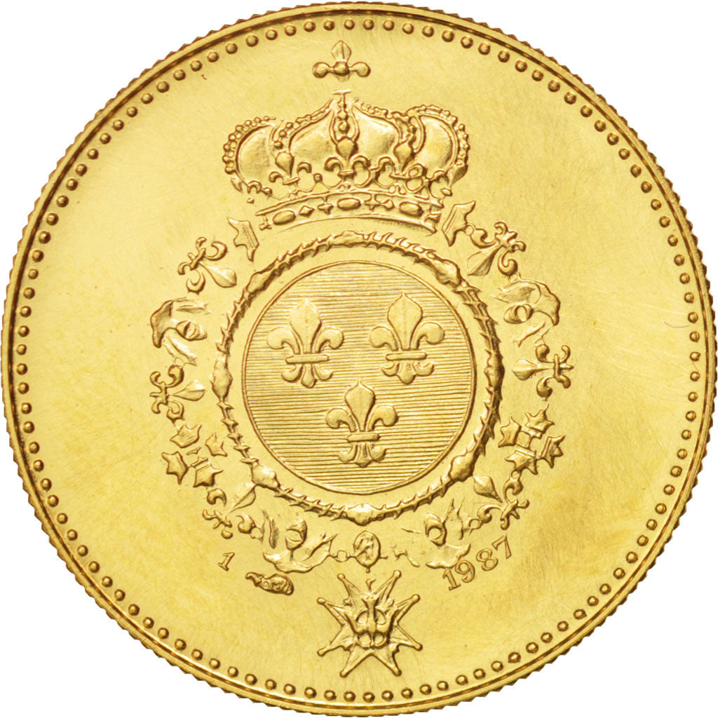 France, Medal, Les Rois de France, Charles X, Charles X, History, MS(65-70)