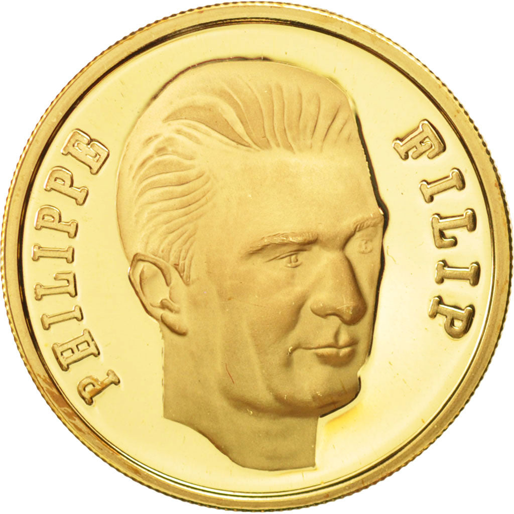 Belgium, Medal, Philippe, History, 1990, MS(65-70), Gold