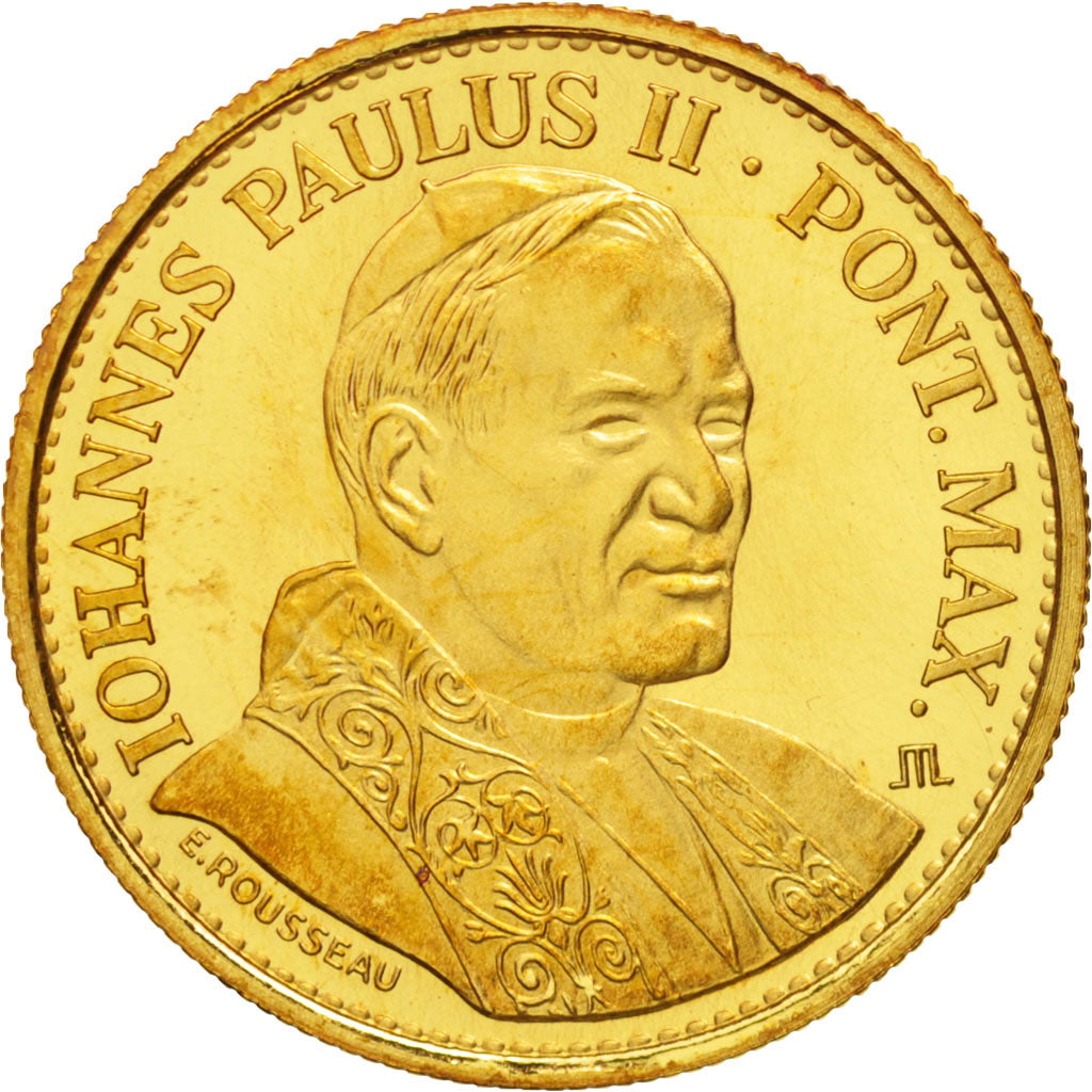 France, Medal, Jean-Paul II, Canada, Religions & beliefs, MS(65-70), Gold
