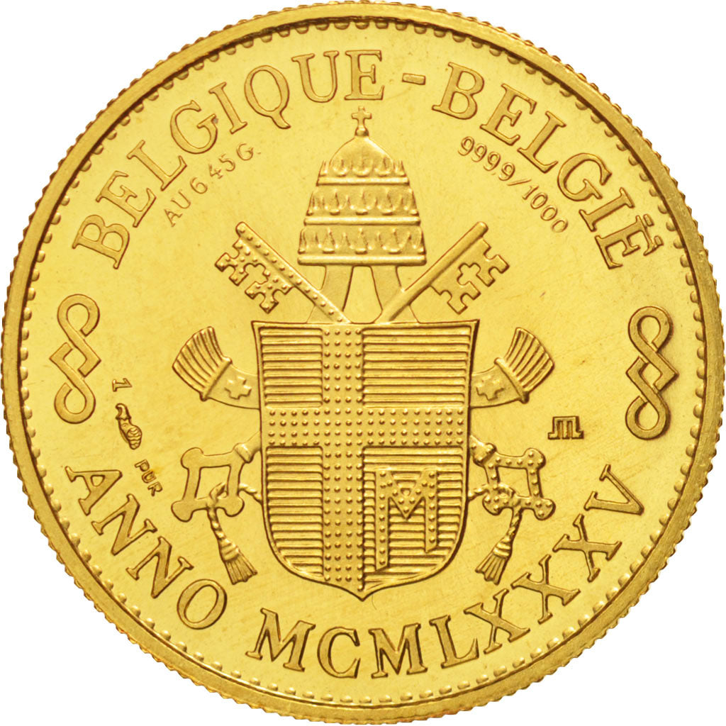 France, Medal, Jean-Paul II, Belgique, Religions & beliefs, MS(65-70), Gold