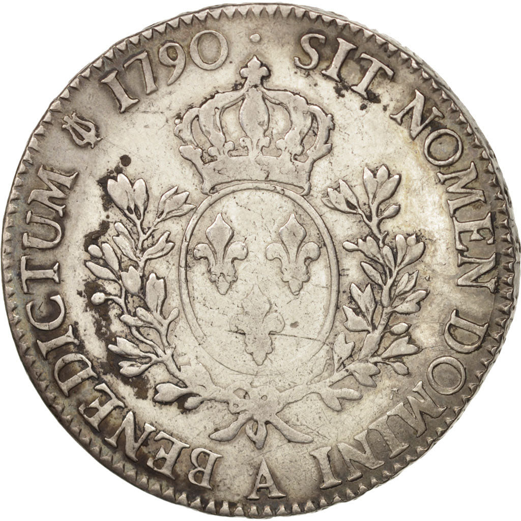 Monnaie, France, Louis XVI, Écu aux branches d'olivier, Ecu, 1790, Paris, TB+