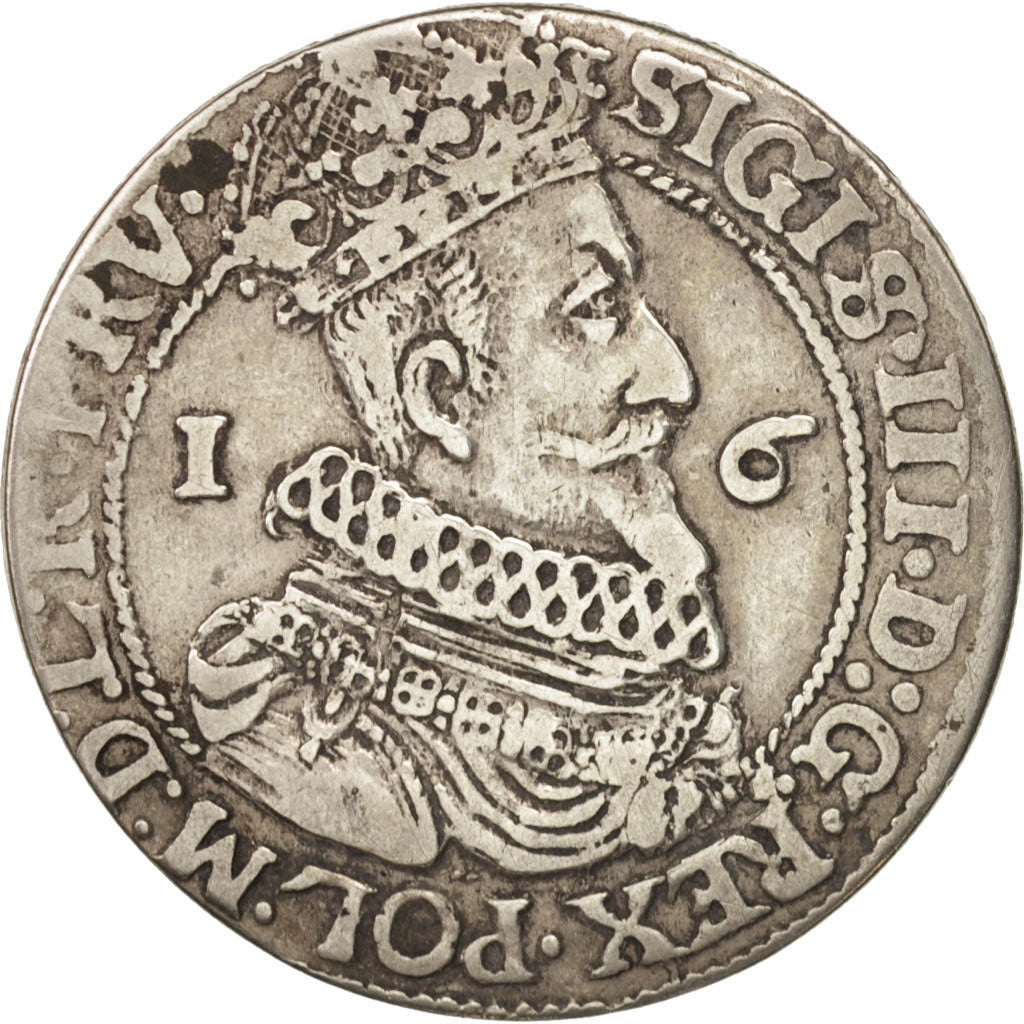 Poland, Sigismund III, Ort, 18 Groszy - 1/4 Thaler, 1624, EF(40-45), Silver