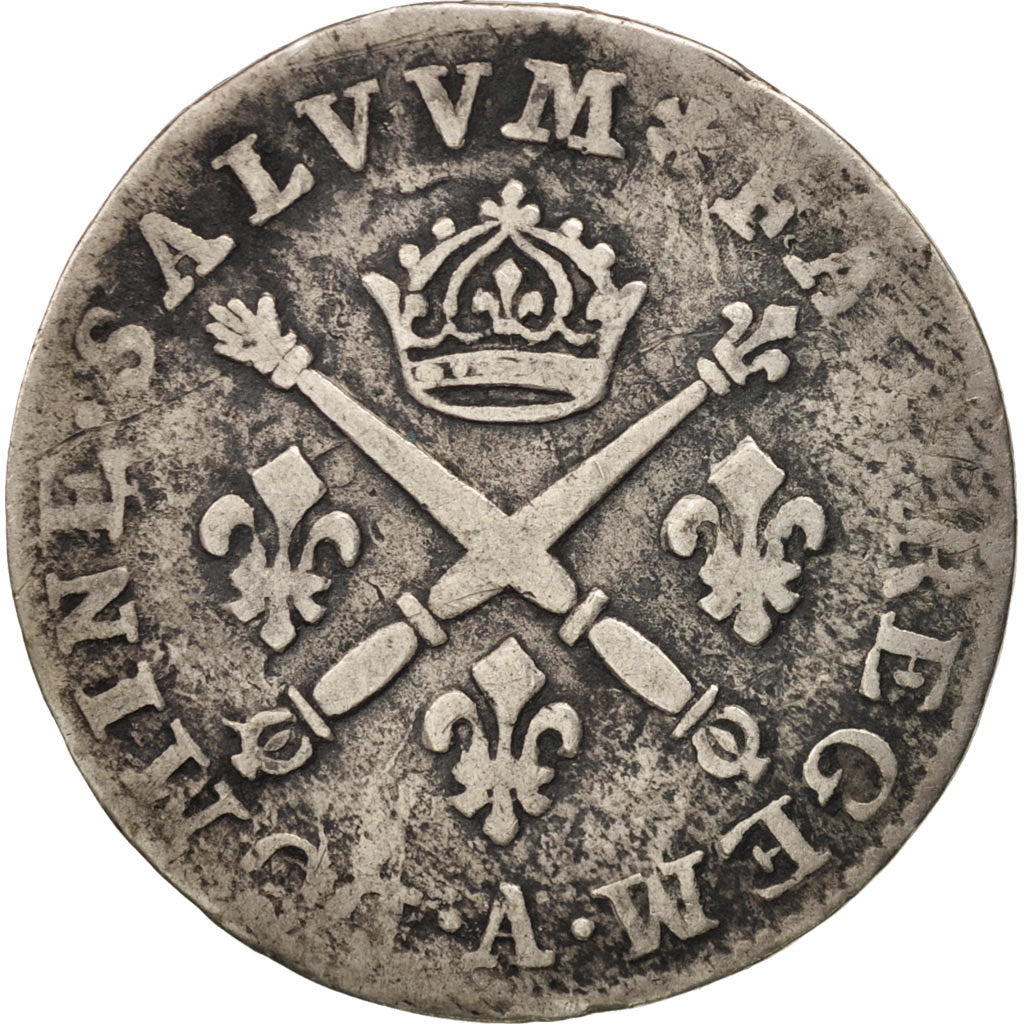 France, Louis XIV, 10 Sols aux insignes, 10 Sols-1/8 Ecu, 1705, Paris