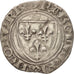 France, Charles VI, Blanc Guénar, Paris, EF(40-45), Silver, Duplessy:377C