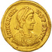 Honorius, Solidus, 395-396, Milan, AU(50-53), Gold, RIC:X 1206
