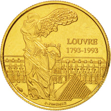 Francia, Medal, Le Louvre, Politics, Society, War, 1993, Jimenez, FDC, Oro