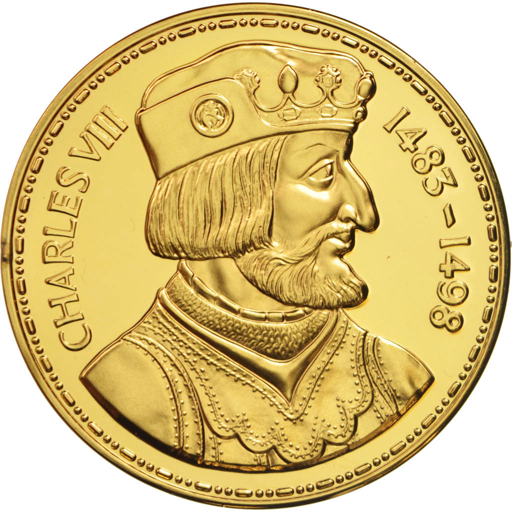 France, Medal, Charles VIII, History, MS(65-70), Vermeil