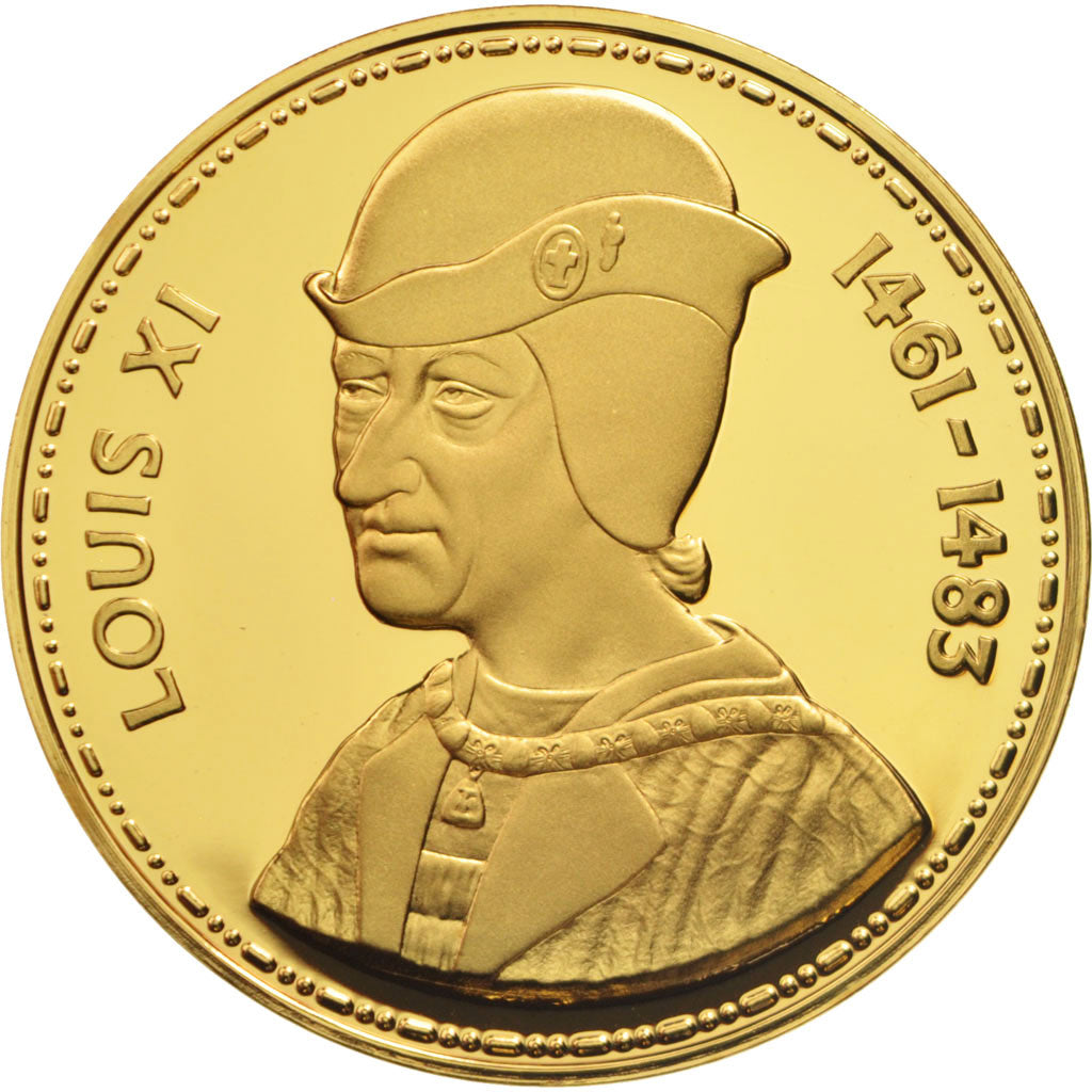 France, Medal, Louis XI, History, MS(65-70), Vermeil