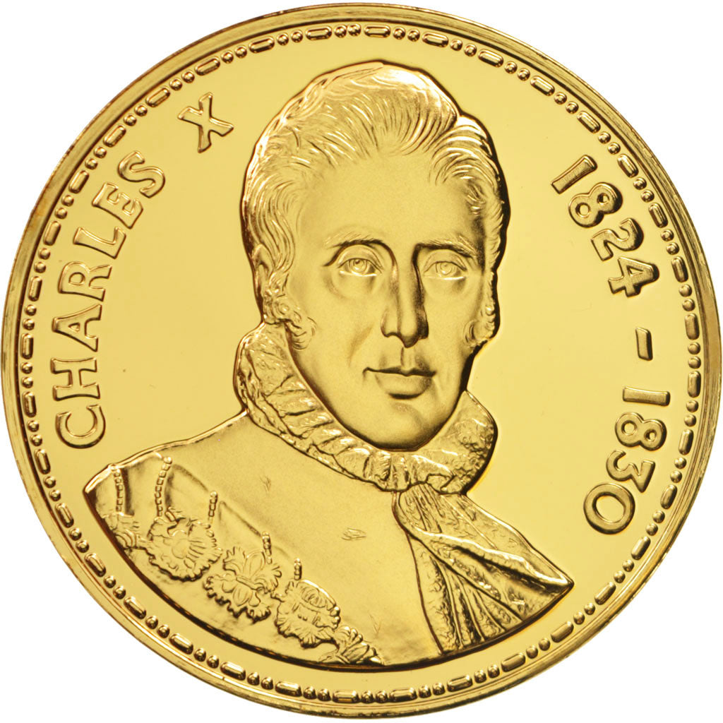 France, Medal, Charles X, History, MS(65-70), Vermeil