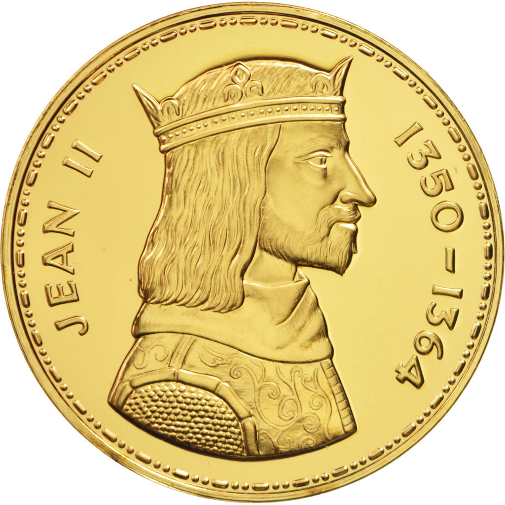 France, Medal, Jean II, History, MS(65-70), Vermeil