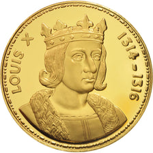 France, Medal, Louis X, History, MS(65-70), Vermeil