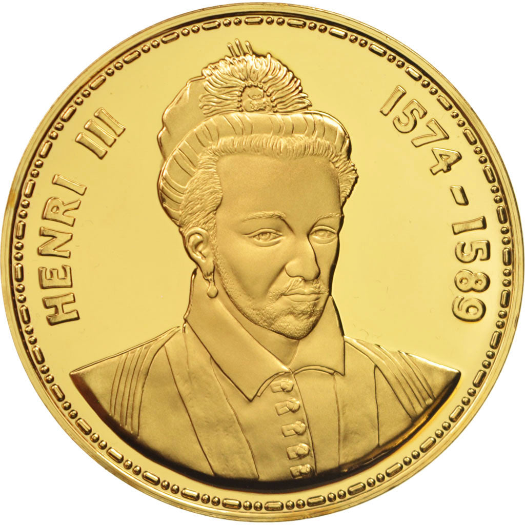 France, Medal, Henri III, History, MS(65-70), Vermeil