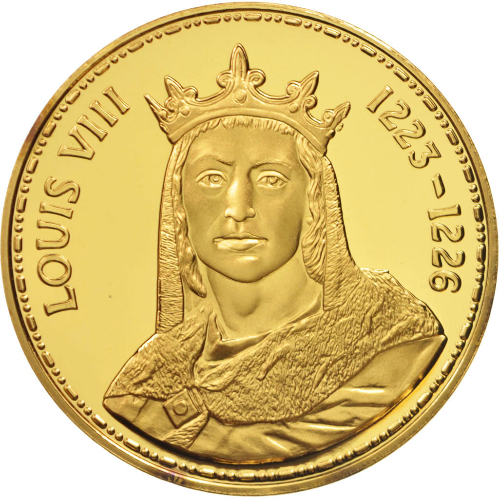 France, Medal, Louis VIII, History, MS(65-70), Vermeil