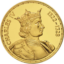 France, Medal, Charles IV, History, MS(65-70), Vermeil