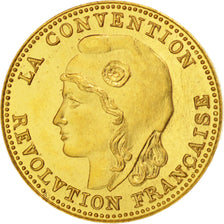 France, Medal, La Convention, History, 1981, MS(65-70), Gold