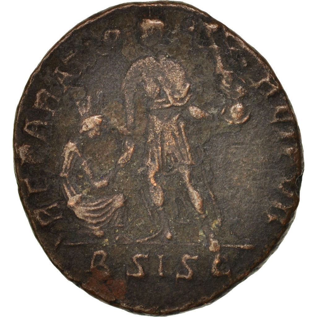 Münze, Valentinian II, Follis, 378-383, Siscia, S, Kupfer, RIC:IX 26b2