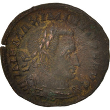Coin, Maximinus II, Follis, AD 310-313, Trier, EF(40-45), Copper, RIC:VI 845a