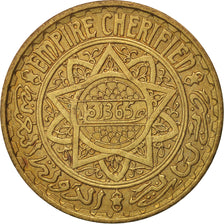 Morocco, Mohammed V, 5 Francs, 1946, Paris, AU(50-53), Aluminum-Bronze, KM:43