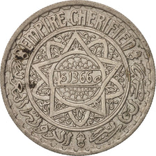 Coin, Morocco, Mohammed V, 10 Francs, 1946, Paris, AU(50-53), Copper-nickel