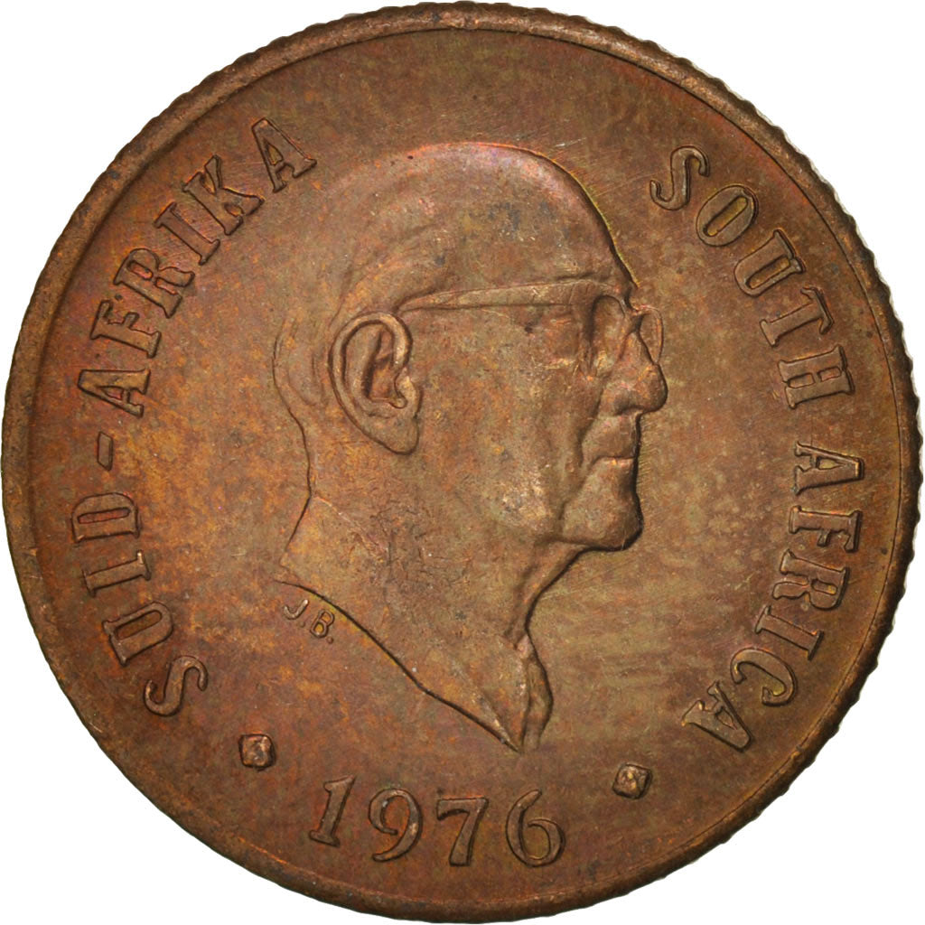 Coin, South Africa, Cent, 1976, AU(55-58), Bronze, KM:91