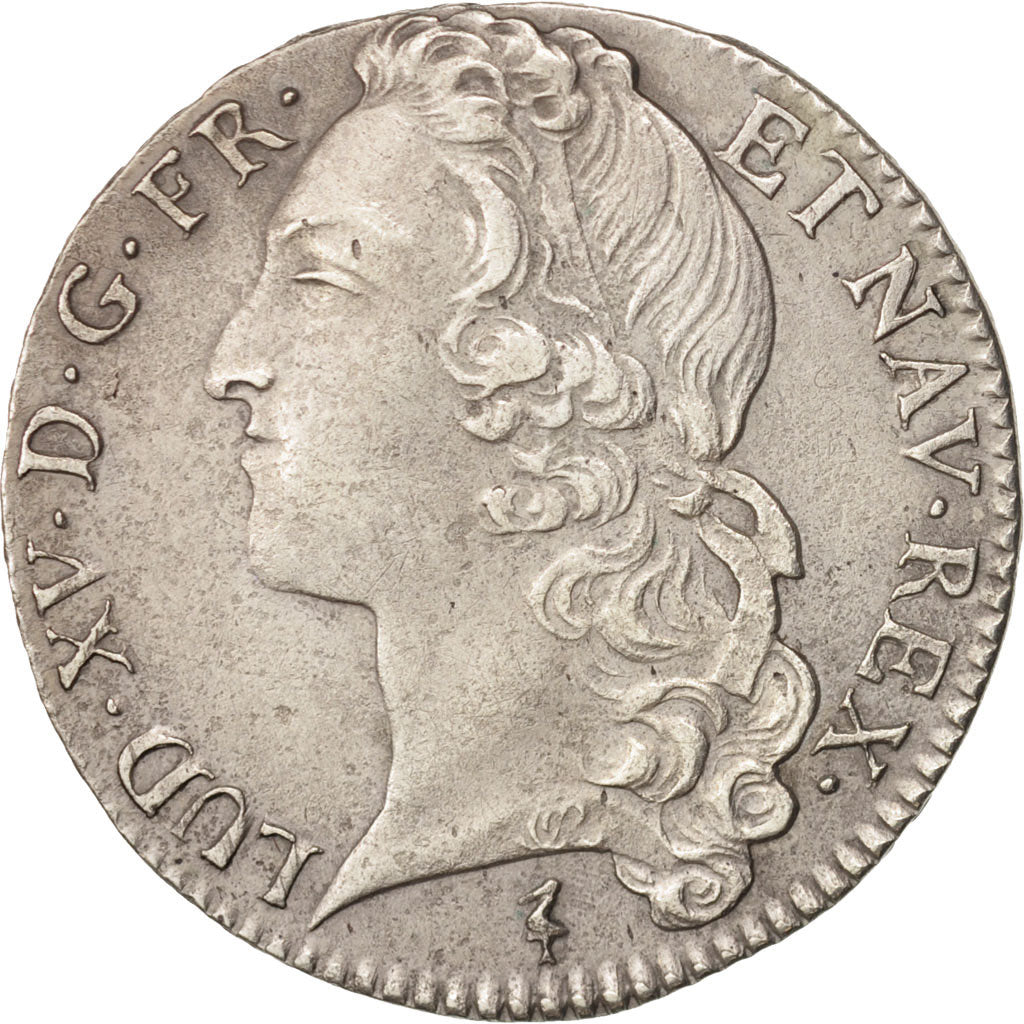 France, Louis XV, 1/2 Écu au bandeau, 1/2 ECU, 44 Sols, 1749, Lille, AU(55-58)