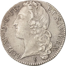 France, Louis XV, 1/2 Écu au bandeau, 1/2 ECU, 44 Sols, 1749, Lille, AU(55-58)
