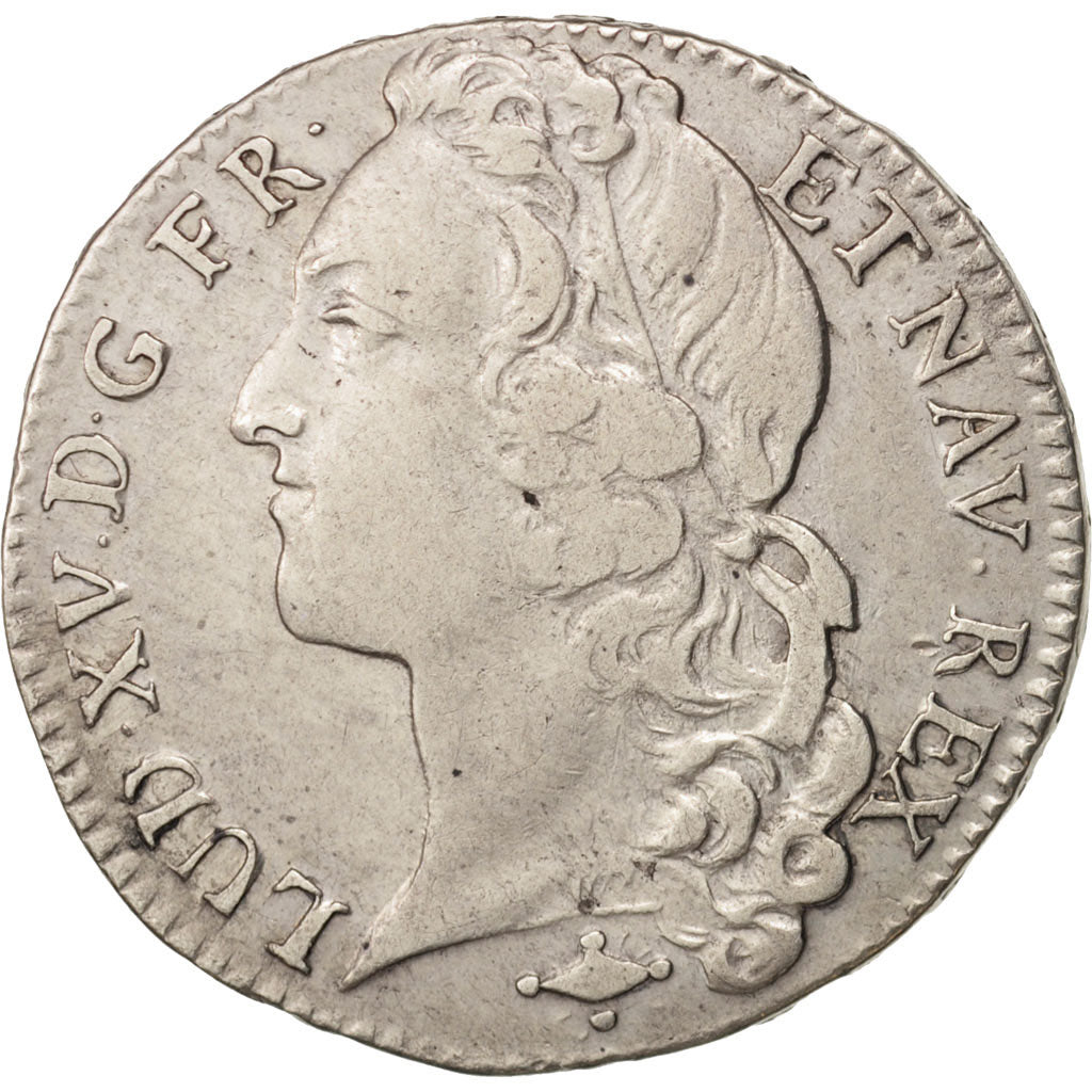 Moneta, Francia, Louis XV, 1/2 Écu au bandeau, 1/2 ECU, 44 Sols, 1749, Lyon