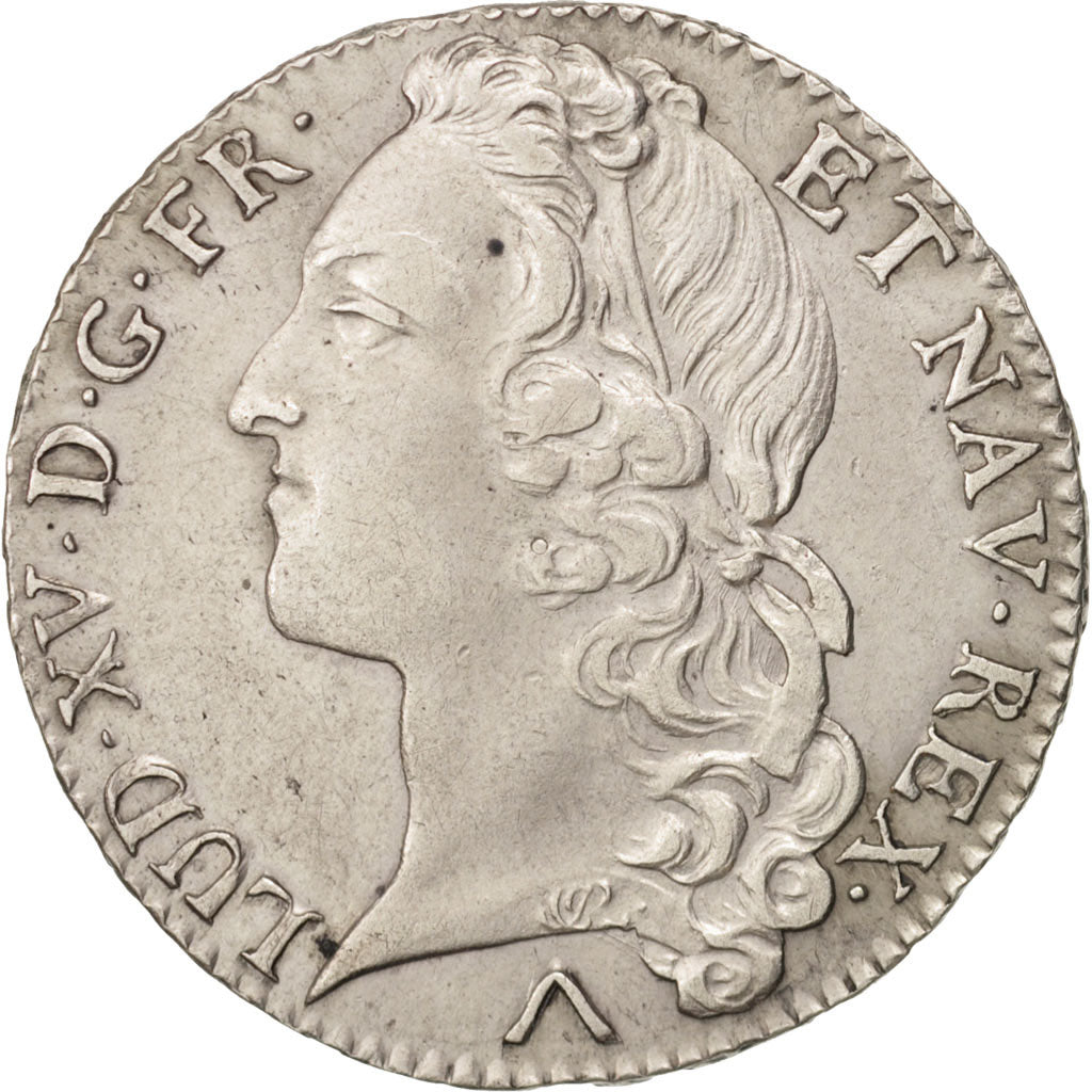 France, Louis XV, 1/2 Écu au bandeau, 1/2 ECU, 44 Sols, 1755, Lille, AU(55-58)