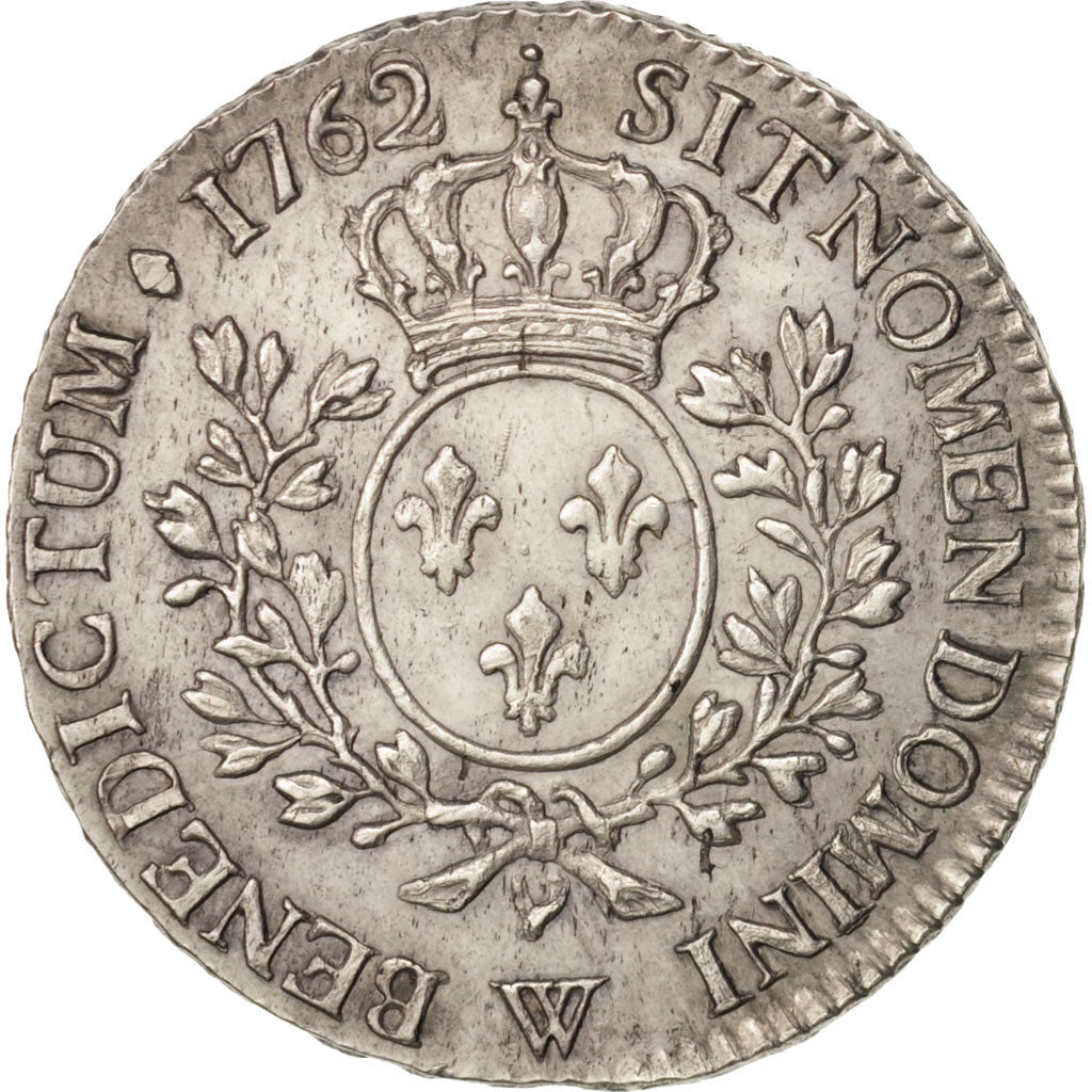 Francia, Louis XV, 1/2 Écu au bandeau, 1762, Lille, PCGS, AU, KM:516.21