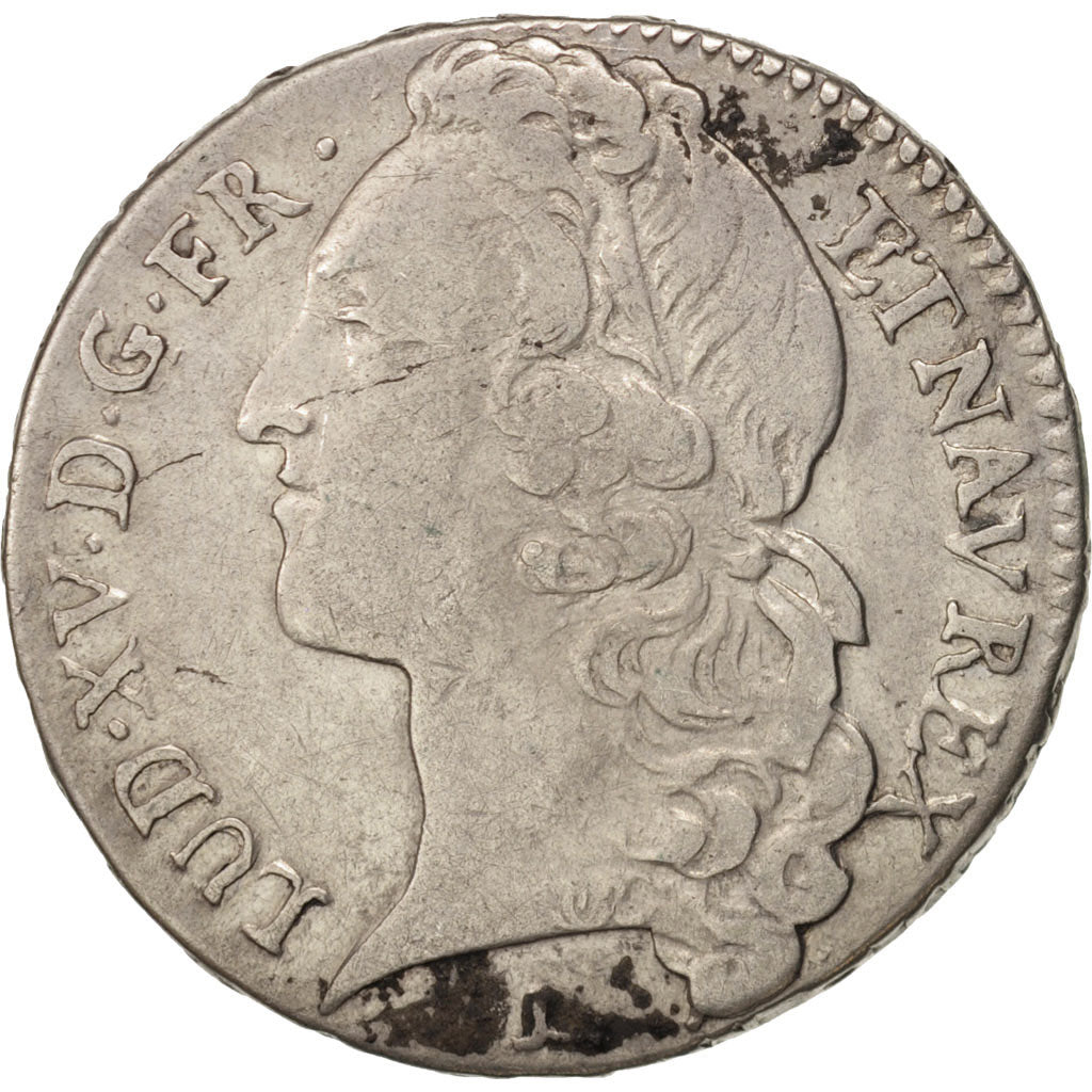 Moneta, Francia, Louis XV, 1/2 Écu au bandeau, 1/2 ECU, 44 Sols, 1750