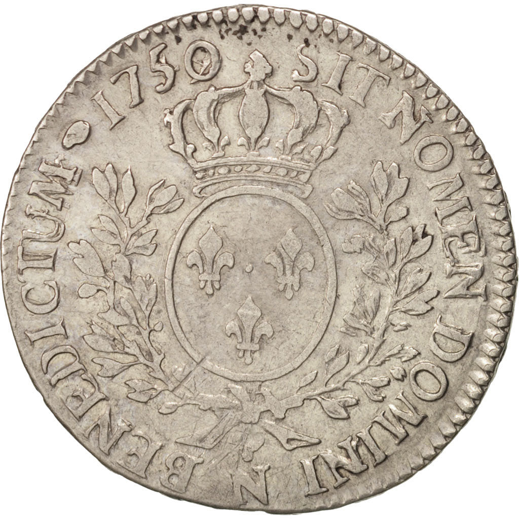 Moneta, Francia, Louis XV, 1/2 Écu au bandeau, 1/2 ECU, 44 Sols, 1750