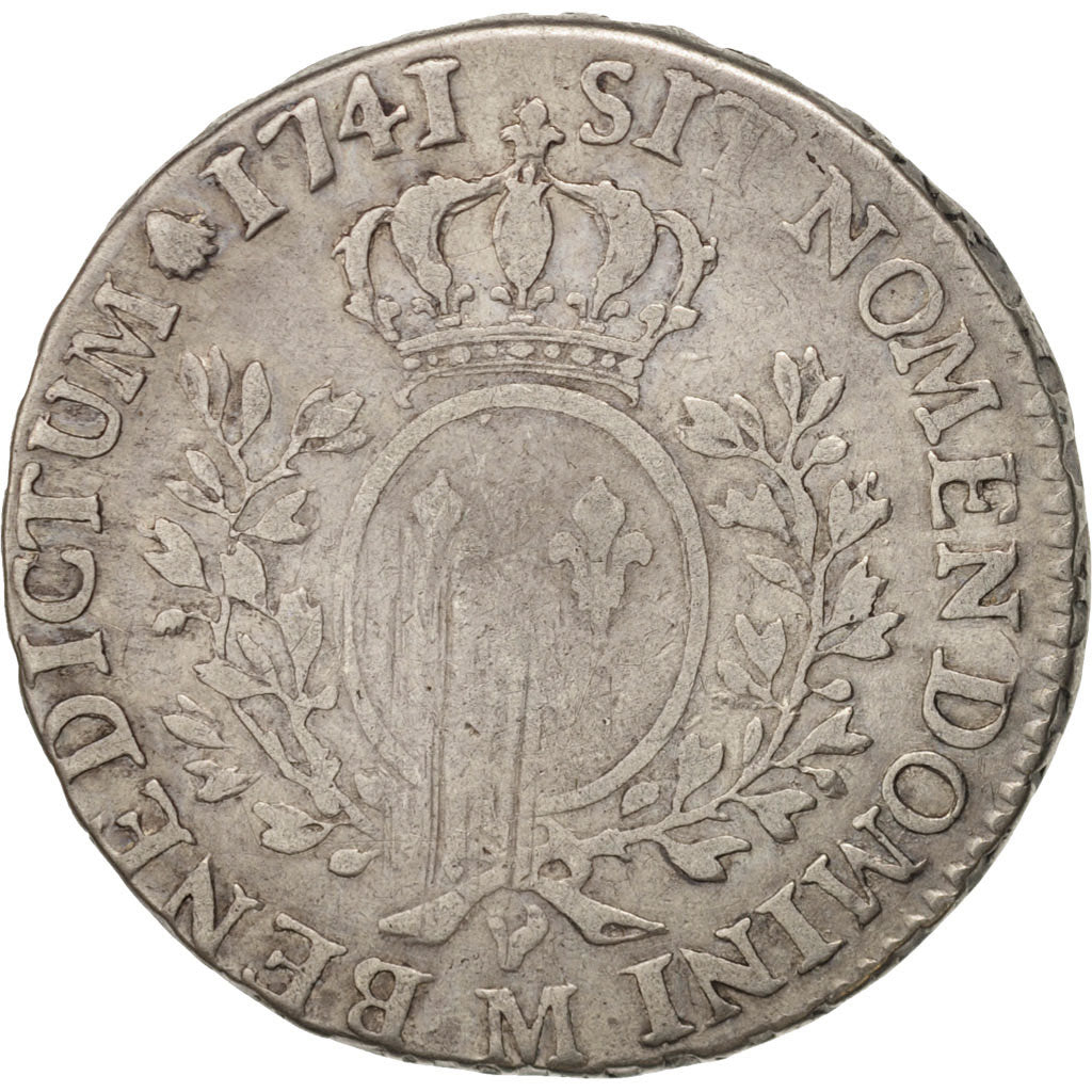 Coin, France, 1/2 ECU, 44 Sols, 1741, Toulouse, VF(30-35), Silver, Gadoury:314