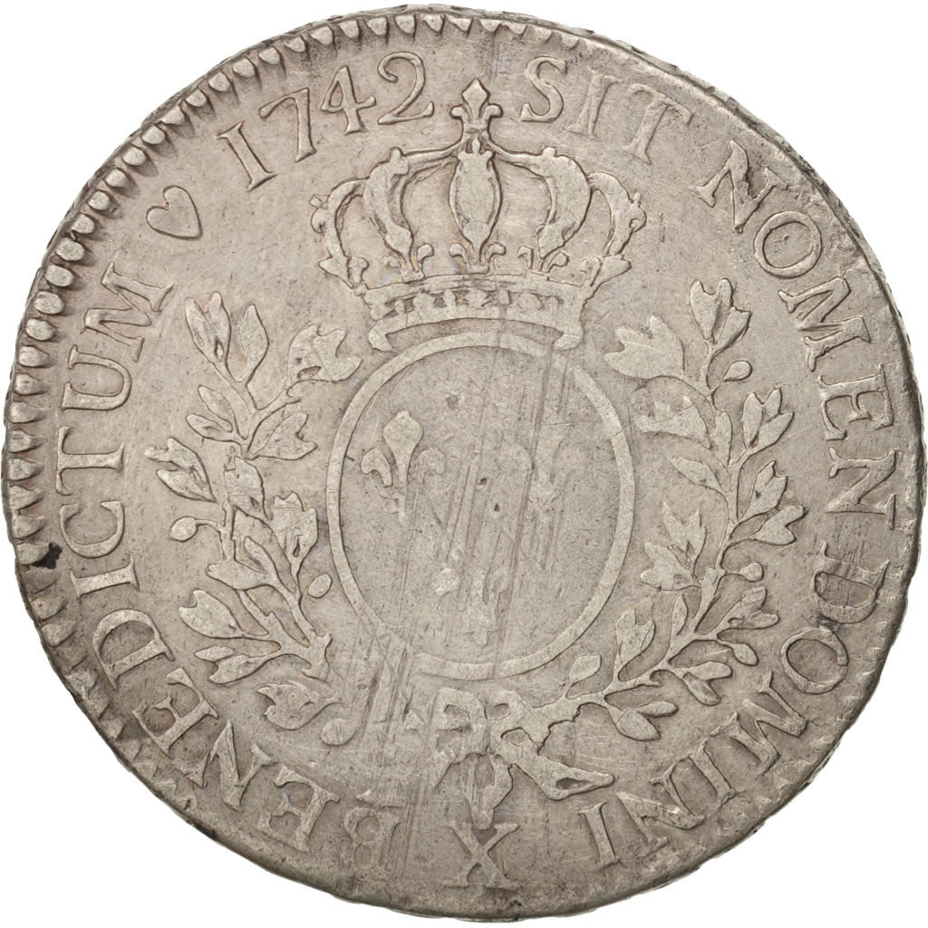 Coin, France, Louis XV, 1/2 Écu au bandeau, 1/2 ECU, 44 Sols, 1742, Amiens