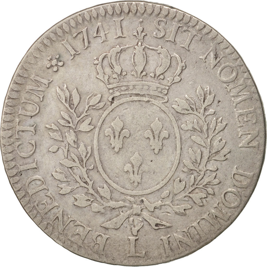 Monnaie, France, Louis XV, 1/2 Écu au bandeau, 1/2 ECU, 44 Sols, 1741, Bayonne