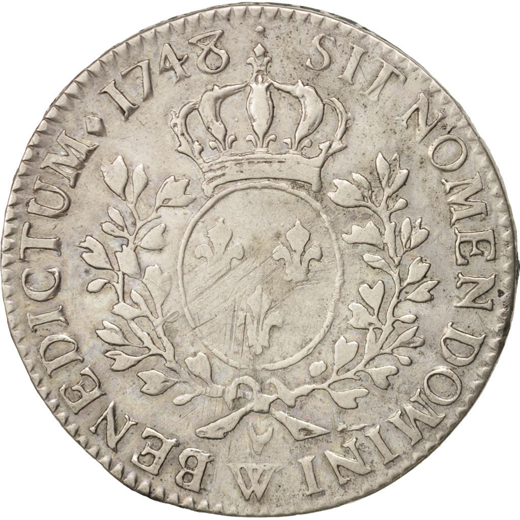 Coin, France, Louis XV, 1/2 Écu au bandeau, 1/2 ECU, 44 Sols, 1748, Lille