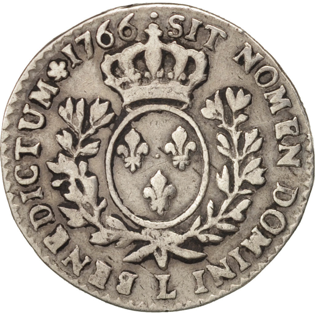 Coin, France, Louis XV, 1/10 Écu au bandeau, 12 Sols, 1/10 ECU, 1766, Bayonne