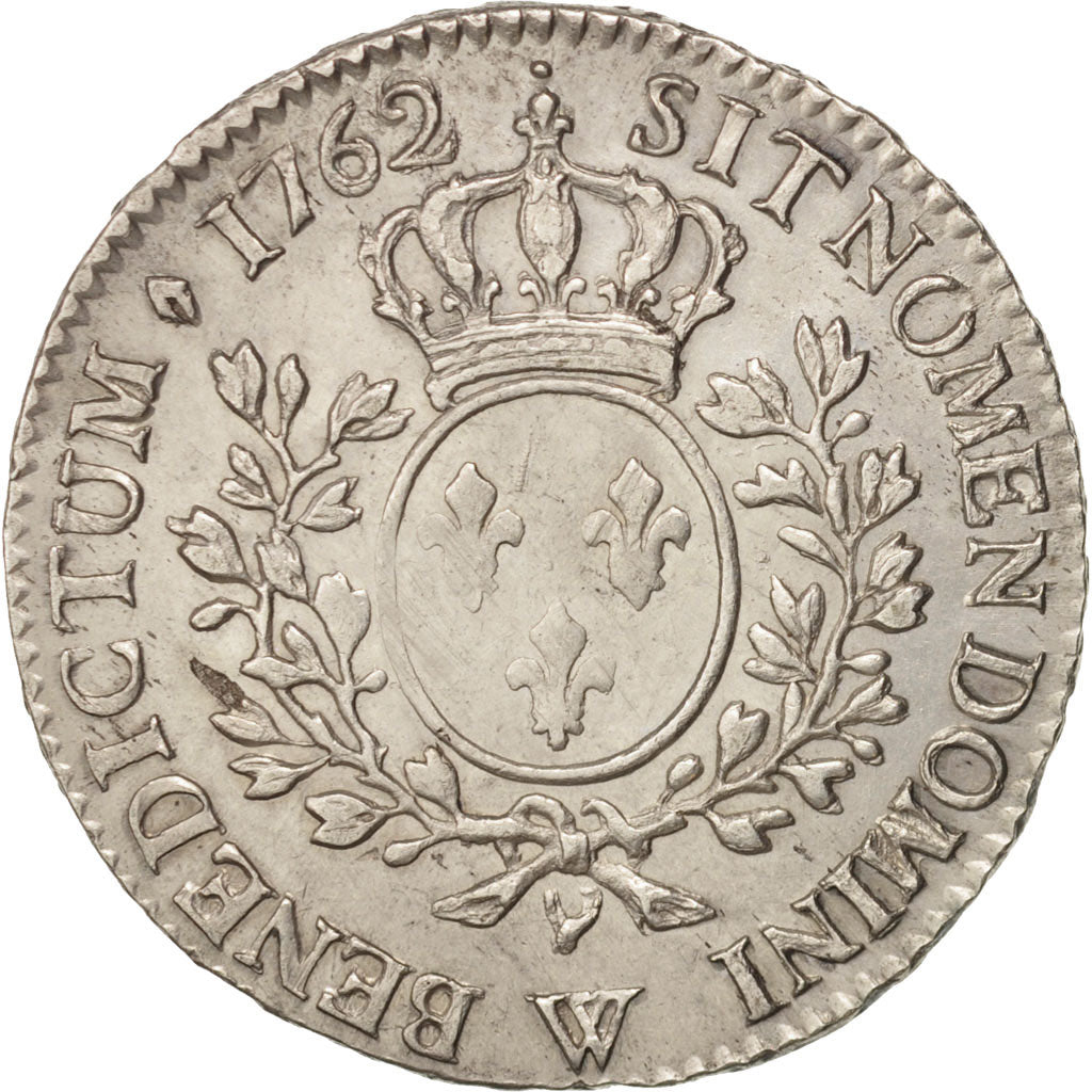 Moneta, Francia, Louis XV, 1/2 Écu au bandeau, 1/2 ECU, 44 Sols, 1762, Lille