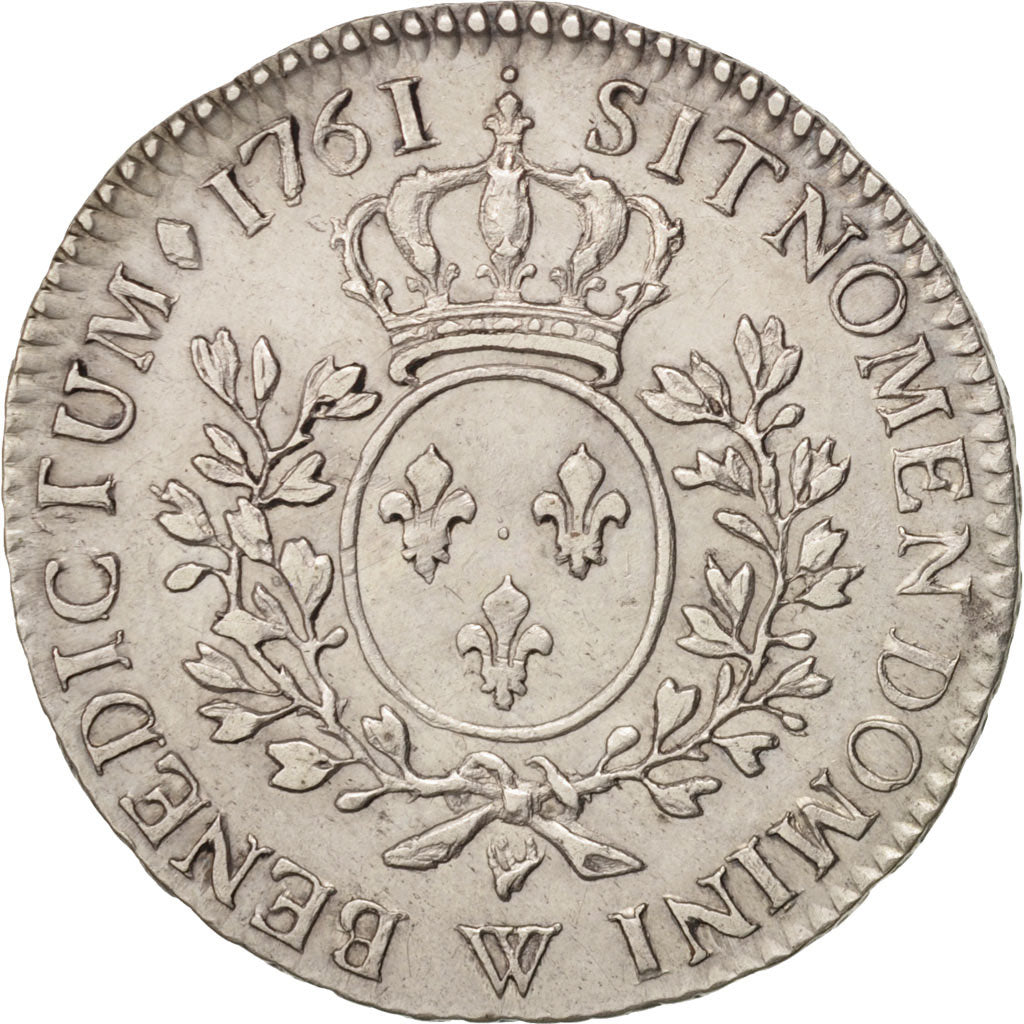 Francia, Louis XV, 1/2 Écu au bandeau, 1/2 ECU, 44 Sols, 1761, Lille, SPL