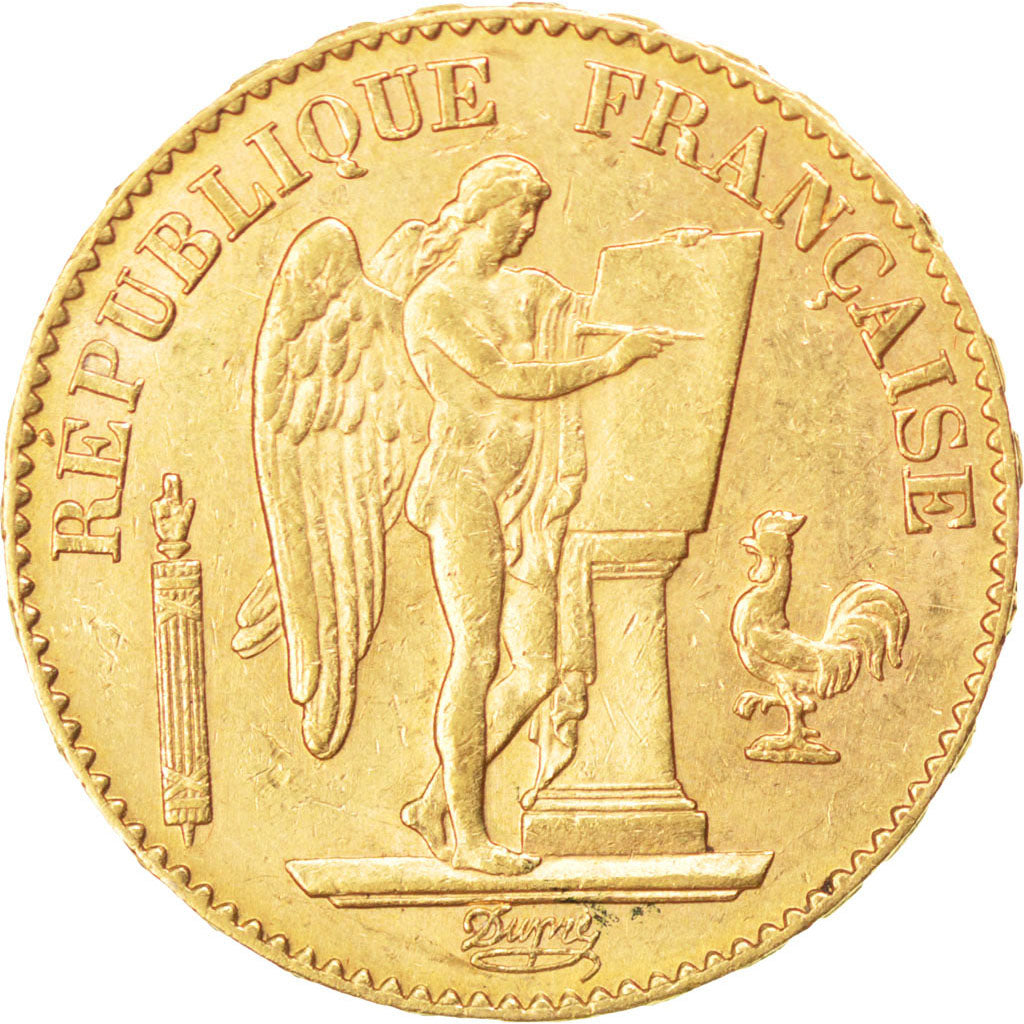 IIIème République, 20 Francs or Génie 1896 A, KM 825