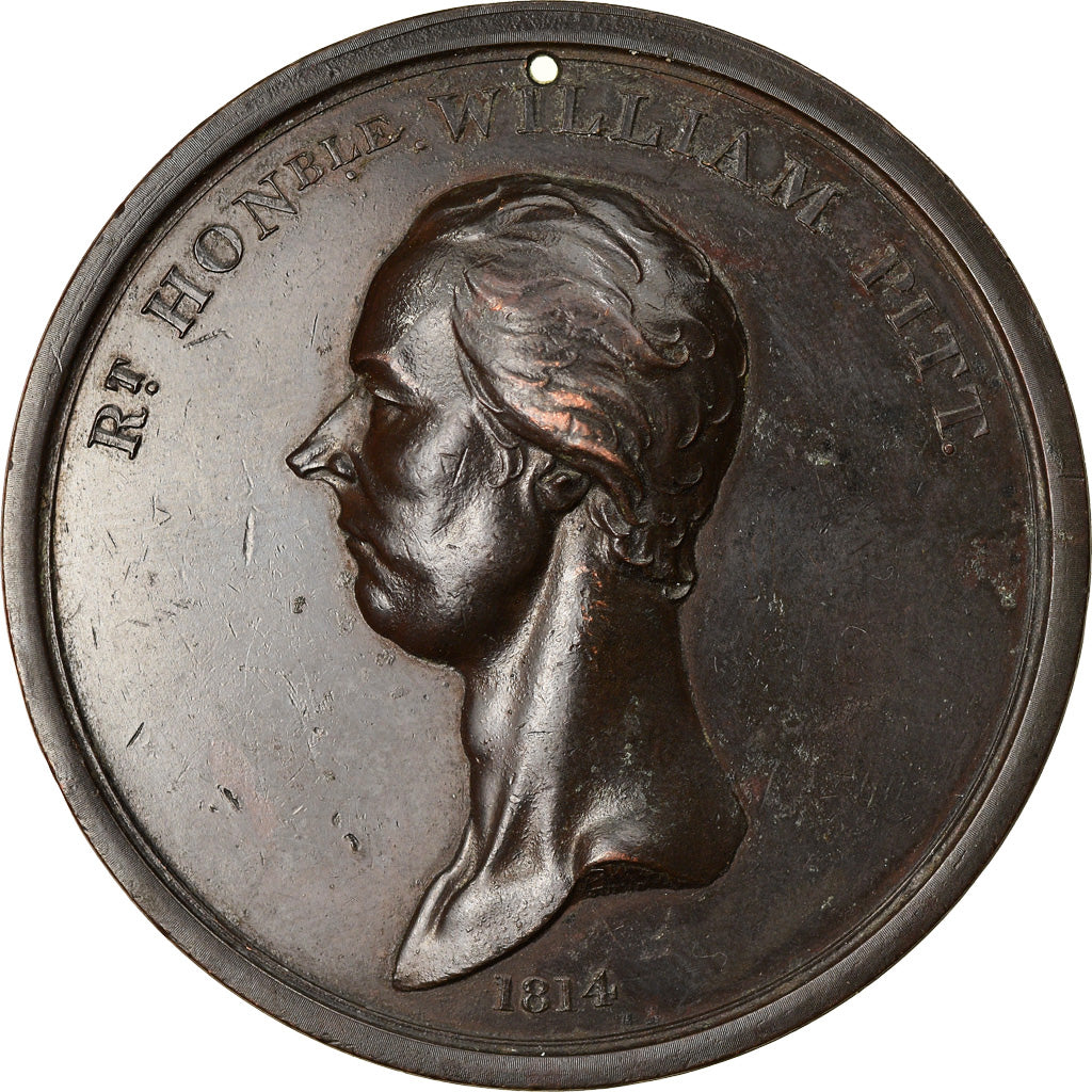 Great Britain, Medal, William Pitt, Politics, Society, War, 1814, Wyon