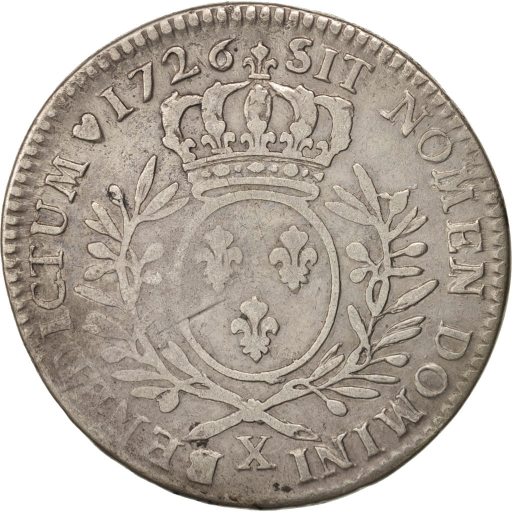 Monnaie, France, Louis XV, 1/2 Écu aux branches d'olivier, 1/2 ECU, 44 Sols