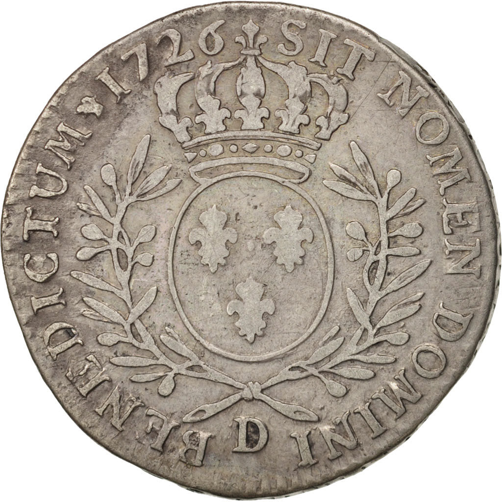 Monnaie, France, Louis XV, 1/2 Écu aux branches d'olivier, 1/2 ECU, 44 Sols
