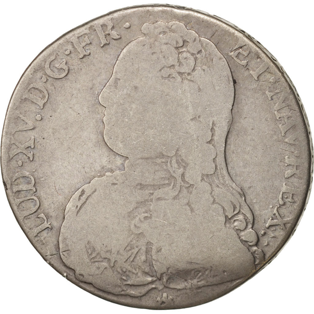 Münze, Frankreich, Louis XV, 1/2 Écu aux branches d'olivier, 1/2 ECU, 44 Sols